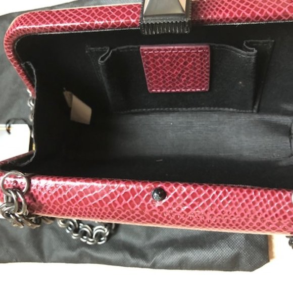 POUR LA VICTOIRE LEATHER EMBOSSED CLUTCH - Picture 3 of 7